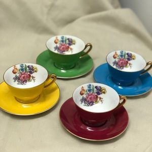 Noritake pre 1950 Demitasse Cups & Saucers 8 sets
